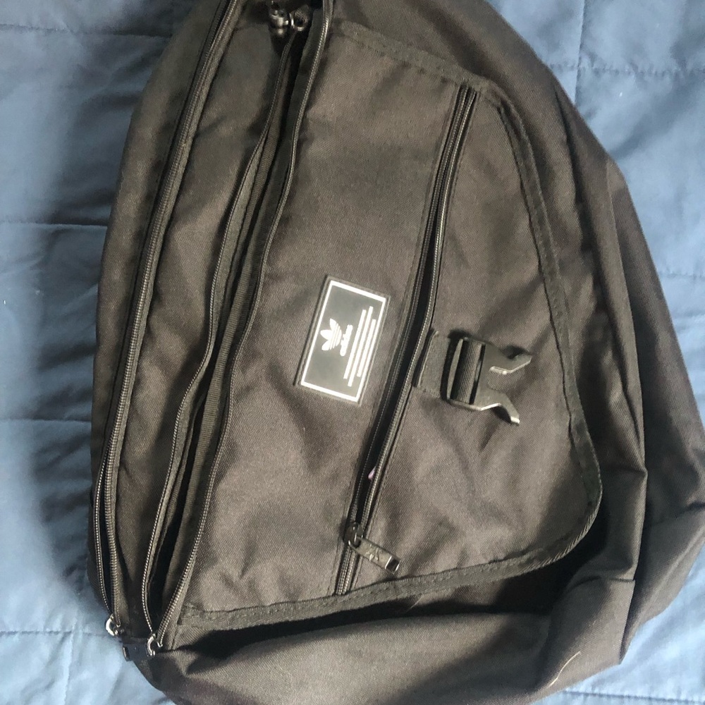 adidas Black Backpack with White Logo - Men's Everyday Pack